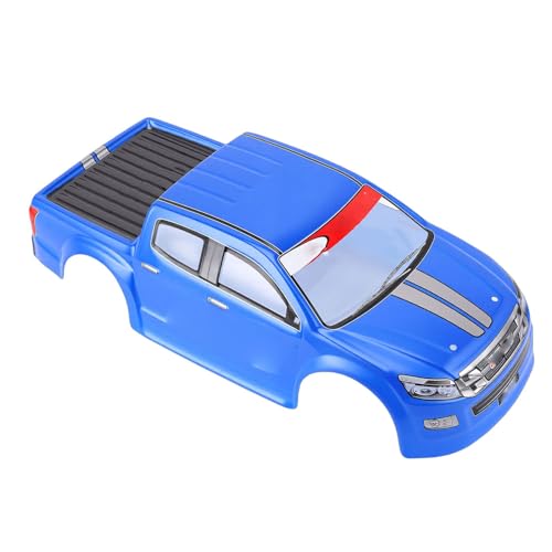 Vikye 1/10 RC Car Body Shell, Lightweight Replacement Cover Case with Clear Patterns, for 26cm Wheelbase On Road Cars (Blue) - color: Blue