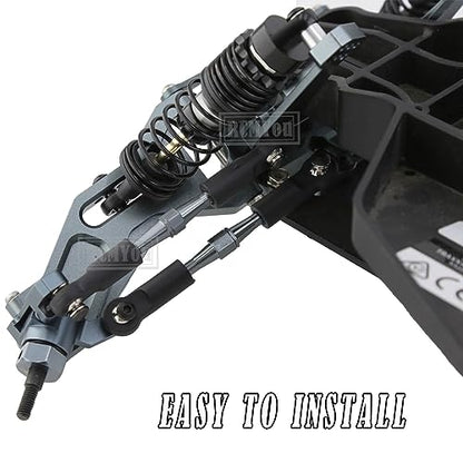 Aluminum Turnbuckles Camber Links Upgrades Part for 1/10 Slash 2WD/Stampede 2WD/Rustler 2WD/Bandit 2WD, Alloy Turnbuckles Camber Links Hops Up,Titanium - color: Titanium for Rustler 2wd