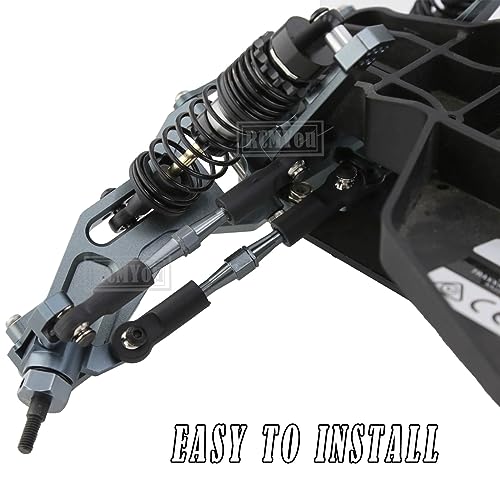 Aluminum Turnbuckles Camber Links Upgrades Part for 1/10 Slash 2WD/Stampede 2WD/Rustler 2WD/Bandit 2WD, Alloy Turnbuckles Camber Links Hops Up,Titanium - color: Titanium for Rustler 2wd