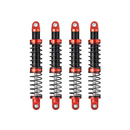 Que-T 4pcs Metal Shock Absorber Damper for 1/10 RC Crawler Car SCX10 D90 TRX4 TRX6 (95mm) - size: 95mm