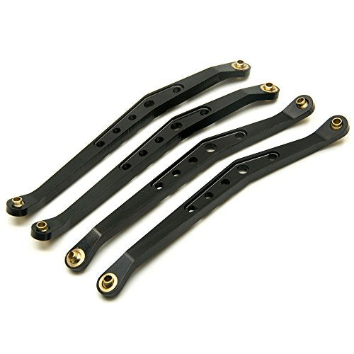 8Pcs Lower & Upper Suspension Link Linkage Set for 1/10 Axial Wraith 90018 | Aluminum Alloy,Length (center distance between two holes):123mm,3mm Ball End Hole