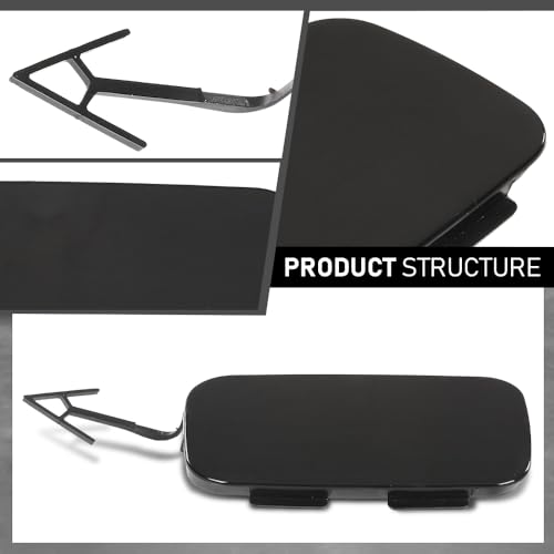 LQI Rear Bumper Tow Hook Eye Cover Cap Fit Audi A8 Quattro D4 2014-2017 | Black - size: Rear | Fit Audi A8 Quattro D4 2014-2017