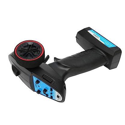 Dpofirs 3 Channel RC Transmitter 2.4GHz | Remote Controller with Speed Adjustment for Car Boat, Ergonomic Grip 100m Range