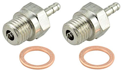 Heavy Duty Medium Hot (OS #7 Equivalent) Nitro Glow Plug - 2 Pack #9701
