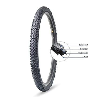 Hycline Mountain Bike Tire: 20/24/26/27.5-inch Folding Replacement High-Performance Wear-Resistant Bicycle Tires for MTB Off-Road Bike - size: 26x1.95 30TPI, style: Qty 1 Tire