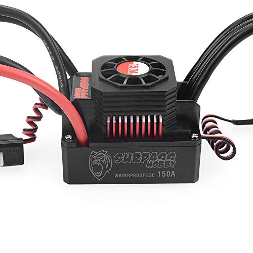 GoolRC 150A Brushless ESC Waterproof Electric Speed Controller for 1/8 RC Truck Off-Road Car