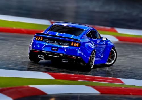 Traxxas 1/10 Scale 4-Tec Drift Car with Ford Mustang (Blue) - color: Blue
