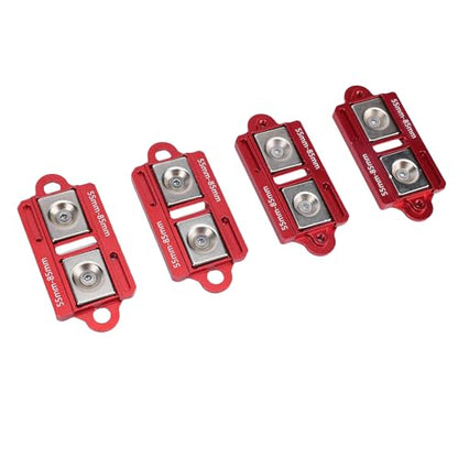 RiToEasysports RC Car Body Mounts CNC Aluminum Alloy Adjustable Body Post Mounts 4PCS Magnet Posts with Screws Nuts Clamps for 1 8 1 10 Scale RC Car Shell Setup