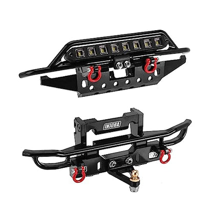 INJORA CNC Aluminum Front Rear Bumper for 1/18 TRX4M Bronco (4M-43) - size: Front&Rear