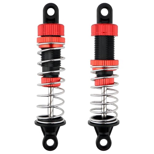 9200E RC Aluminum Shock Absorber PX9200-18 Accessories Spare Parts for 1:10 9201E 9203E 9206E 9200 Trucks 200E 210E RC Cars(Red) - color: 2 Pcs Red