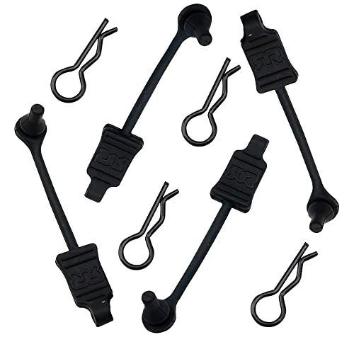 4Pack Rubber Body Clip Retainer Pull Tabs#AR390165 Compatible with Arrma 3S 4S Mega550 Vorteks Senton Granite Big Rock Typhon Outcast 1/10 RC Car