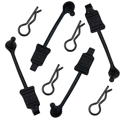 4Pack Rubber Body Clip Retainer Pull Tabs#AR390165 Compatible with Arrma 3S 4S Mega550 Vorteks Senton Granite Big Rock Typhon Outcast 1/10 RC Car
