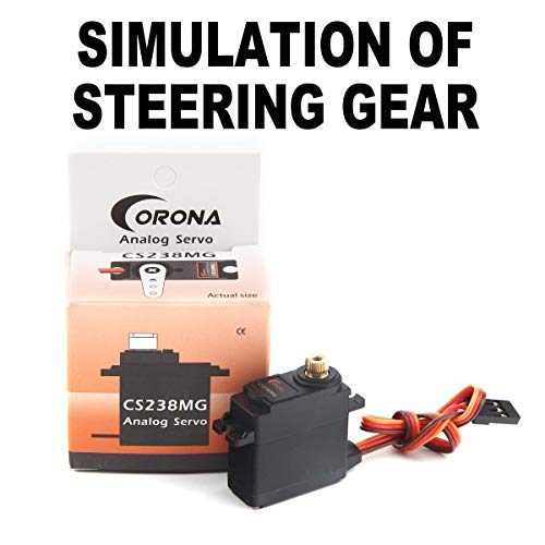 Mini Servo 22g/ 4.6kg/ .14 sec Servo CS-238MG Metal Gear Micro Servo 29x13x30mm,Servo Motor for RC Airplane Model Car Helicopter Boat Robot Toys Model Arduino