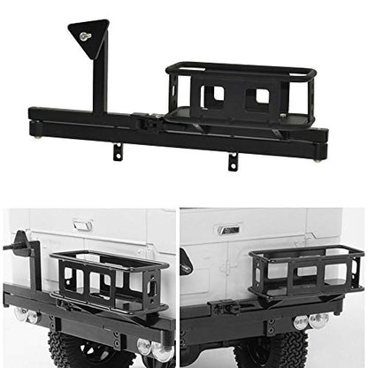 1/10 Scale RC Crawler Rear Bumper with Spare Tire Carrier for D90 D110 1:10 RC Crawler Car (B) - style: B