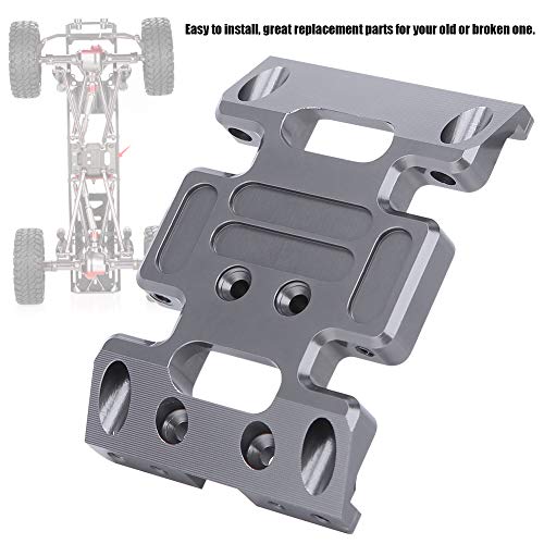 RC 1/10 Center Skid Plate, Aluminum Alloy Center Skid Chassis Plate Accessory RC Center Skid Plate Fit for AXIAL SCX10 1/10 RC Car