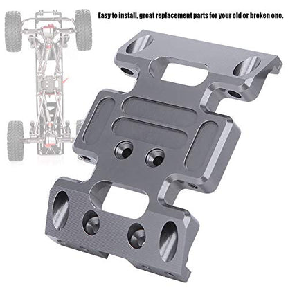 RC 1/10 Center Skid Plate, Aluminum Alloy Center Skid Chassis Plate Accessory RC Center Skid Plate Fit for AXIAL SCX10 1/10 RC Car
