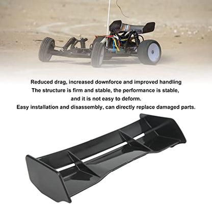 RC Off Road Vehicle Rear Wing, RC Car Tail Spoiler Objection Reducing Rear Wing Tail Replacement RC Wing Body Spoiler for 1/16 RC Off Road Vehicle