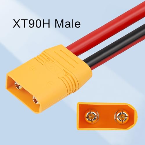 4 Pairs XT90H XT90 Plug Male and Female Connector with 150mm 10AWG Wire for RC Lipo Battery FPV Racing Drone - size: 15CM-4Pairs