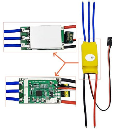 ESC 30A High-Power Brushless Motor Electronic Speed Controller for RC Plane Helicopter Car Boat Tank