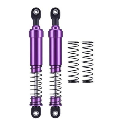 1/10 rc crawler shocks,75mm-115mm optional Big Bore Shocks with Oil Filled for LCG Cheater Rigs Capra SCX10 TRX4 Gspeed V4 Elem ent Comp Builds (Purple 115mm 2pcs) - color: Purple 115mm 2pcs