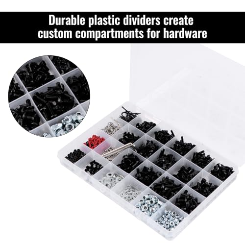 GLOBACT 1000PCS RC Screw & RC Screwdrivers Kit for 1/8-1/18 RC Car