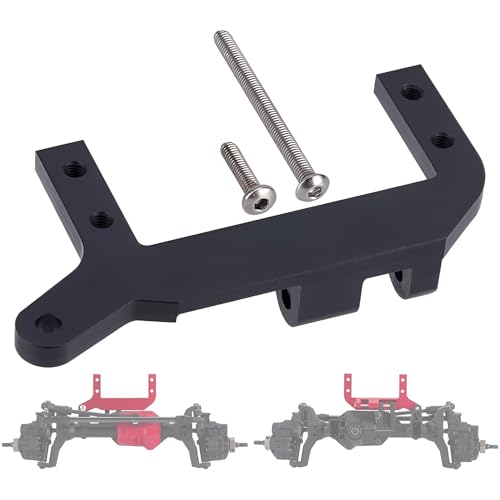 AMK TRX4 Servo Mount, Aluminum TRX4 SOA Mount 4-Link Suspension for 1/10 RC Crawler TRX4 Sevro On Axle Mount Upgrades (Black)