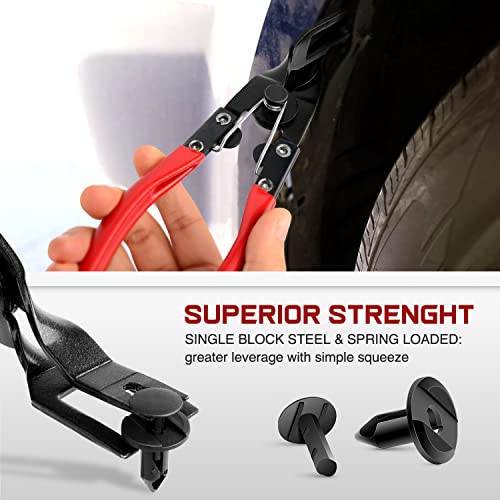 Nilight 3PCS Clip Pliers Set & Fastener Remover Auto Trim Removal Tool Kit | Auto Upholstery Combo Repair Kit with Storage Bag for Car Panel Dashboard - color: 3pcs Fastener Remover