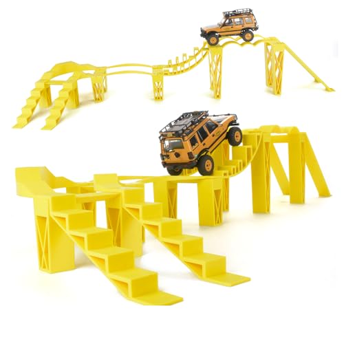 RC Remote Control Car Climbing and Balance Challenge Bridge 3D Printed - 1/24 & 1/18 Scale Off-Road Obstacle Course (Truck Not Included) - style: Style A