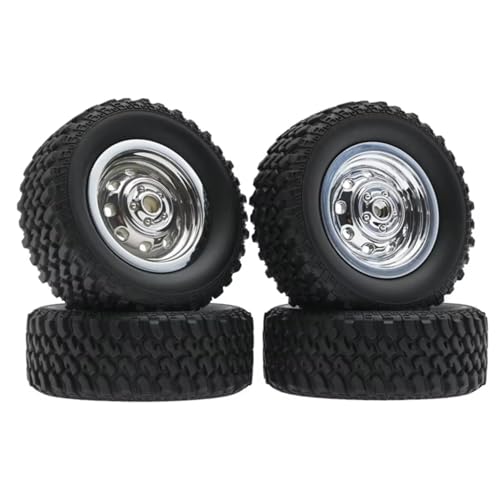 Compatible with MN78 1/12 RC Truck Car Upgrade Modification Parts Accessories 4pcs Wheel Tire Tyre DIY Spare RC Assortment