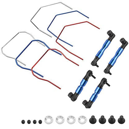 ShareGoo Front & Rear Sway Bar Kit Anti-Roll Bar Set Upgrade Parts Compatible with Traxxas 4X4 Slash Stampede Rustler Rally 1/10 RC Car