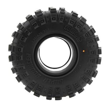 MEUS RACING 1.9 Tires - MS6 Super Bouncer Crawler Tires for Axial SCX10 Pro SCX10 TRX4 Redcat Gen8 1/10 RC Crawler Car, 1.77/4.75/R1.9, #M1901