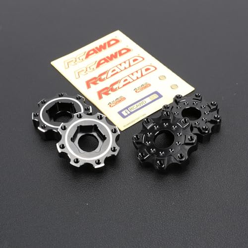 RCAWD for Pro-Line 1/8 8x32 to 17mm Zero Offset Aluminum Wheel Hex Adapters Upgrades Parts #PRO635600 - size: 17mm ZERO Offset