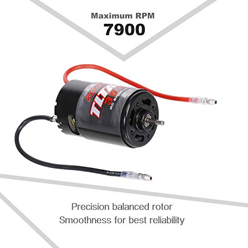 GoolRC RC Motor, 550 35T Brushed Motor for 1/10 Traxxas Slash 2WD/Traxxas Slash 4WD Redcat ARRMA AXIAL HSP HPI Wltoys Kyosho HELION - size: 35T