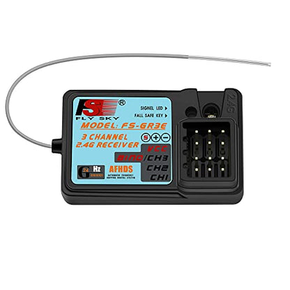 Flysky GR3E Receiver Waterproof 2.4G 3CH for FS-GT2 GT2B GT3B GT3C IT4S - size: 1 Pc
