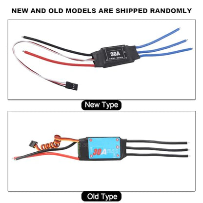 Bidirectional Brushless ESC Electronic Speed Controller for RC Car Boat Ship Underwater Propeller (30A)