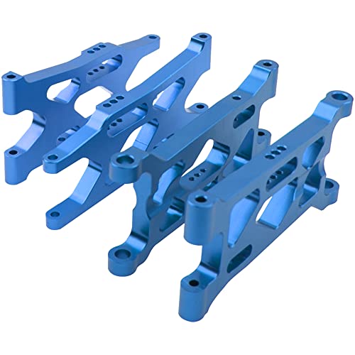 ShareGoo Metal Front & Rear Suspension Arms A-Arms Set Compatible with 1/10 Losi Tenacity TT Pro 4WD SCT DB Pro Course Truck Lasernut ULTRA4 U4 Buggy,Replace of LOS234016 LOS234017 (Blue)