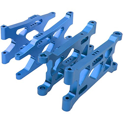 ShareGoo Metal Front & Rear Suspension Arms A-Arms Set Compatible with 1/10 Losi Tenacity TT Pro 4WD SCT DB Pro Course Truck Lasernut ULTRA4 U4 Buggy,Replace of LOS234016 LOS234017 (Blue)
