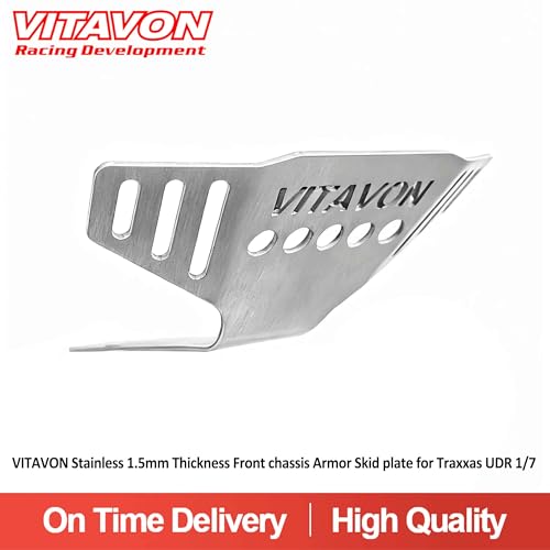 Stainless 1.5mm Thickness Front Chassis Armor Skid Plate for Traxxas UDR 1/7