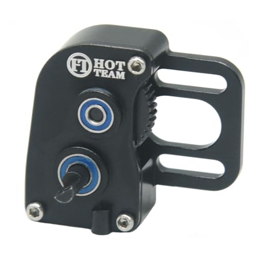 Hobby Aluminum DIY Gear Box Gearbox Transmission for SCX24 RC Parts Upgrade Parts (Black) - color: Black