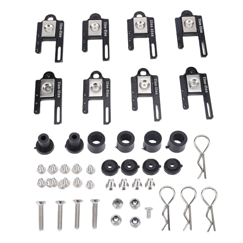 8Pcs RC Body Mounts, Adjustable Magnet Post Kit 1/8 1/10 Remote Control Car Cover Column for Vehicle Model