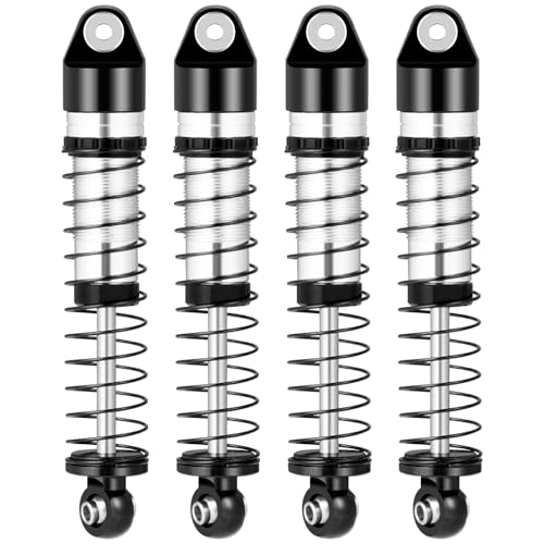 RCLIONS Aluminum 48mm Oil Shock Absorber for AXIAL SCX24 1/24th RC Crawler | Big Bore Damper RC Crawler Car Upgrade Parts - size: 48mm