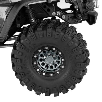 Aluminum 1.9 Beadlock Wheel Rims with Adjustable Offset for 1/10 RC Crawler Car SCX10 SCX10 II 90046 SCX10 III AXI03007 TRX4/6 Gen7/8 D90 VS4-10,BRCatWPark 4pcs Double Beadlock Wheel Rims,Titanium - color: Titanium - (Adjustable Rims)