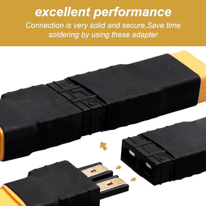 Hobbypark RC Battery/Charger Adapter Connector for Traxxas TRX to XT60 Plugs fit Slash/Rustler/Stampede/Bandit/E Revo RC Cars