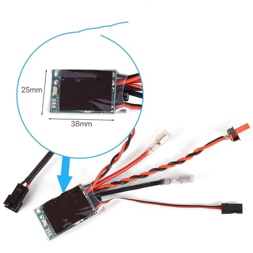 for Mini 2S 30A Brushed ESC Electric Speed Controller BEC 5V 3A with Brake RC Car Model 280 290 370 380 390 Motor Replacement RC Parts
