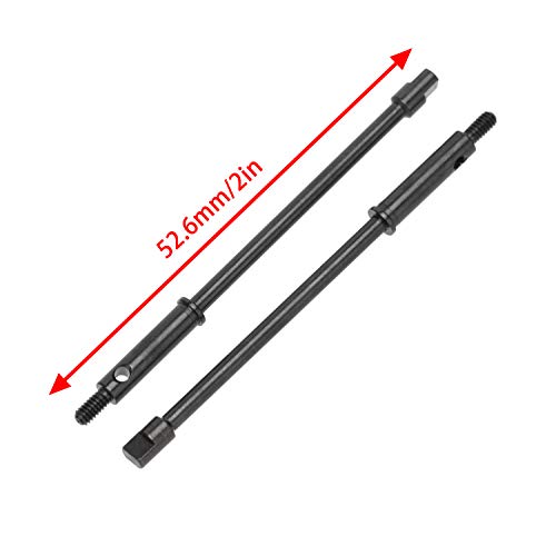 Front Rear Wheel Axle Shaft Drive Widened 4mm Set Kit for Axial SCX24 1/24 RC Crawler Car Upgrade Parts
