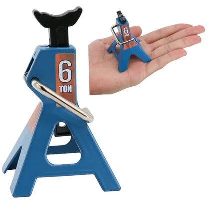 4 Pack 1/10 Remote Control Car Scale Metal Jack Stand Repair for Traxxas TRX4 Axial SCX10 1/10 RC Climbing Car,Note: for 1:10 RC Cars only, not for Real Cars(Blue) - color: Blue