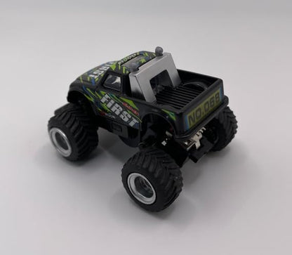 Mini RC Truck Off-Road 1:64 Scale Upgraded 2.4G 5-Channel 7CM RC Radio Wireless Remote Control Car Coke Can Micro Racing Pocket Portable Truck for Multi-Users (Black-Truck) - color: Black-truck