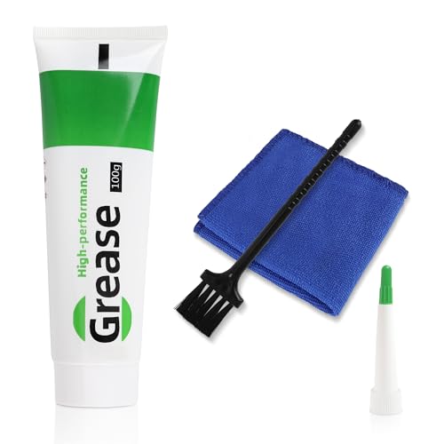 Automobile Sunroof Grease 3.53 oz | Grease for Car Sunroof, Hinge, Seat Slide - Lubricates & Reduces Noise, Includes Cloth, Applicator & Brush