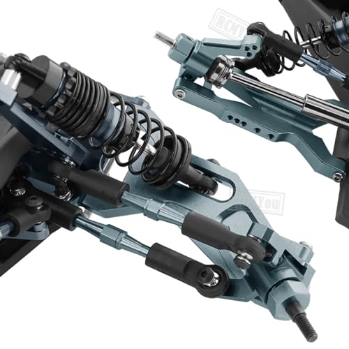RC Aluminum Suspension A-Arms Upgrades Part for 1/10 Slash 2WD,Alloy Front Rear A Arms Swing Arms Hop Ups w/Tie Bar,Replace 2555,3631,2532,Titanium
