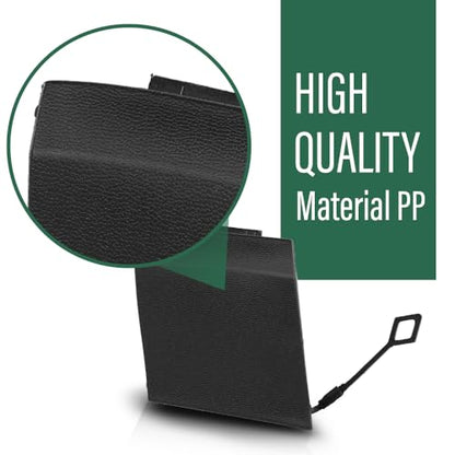 LQI Rear Bumper Tow Eye Hook Cover Cap Black A2538850700 | Compatible with Benz GLC 300 4Matic, Base 2016-2019,Compatible with Benz GLC 43 for AMG 4Matic 2017-2019 - size: Rear | Fit Benz X253 GLC300 GLC43 AMG 2016-2019